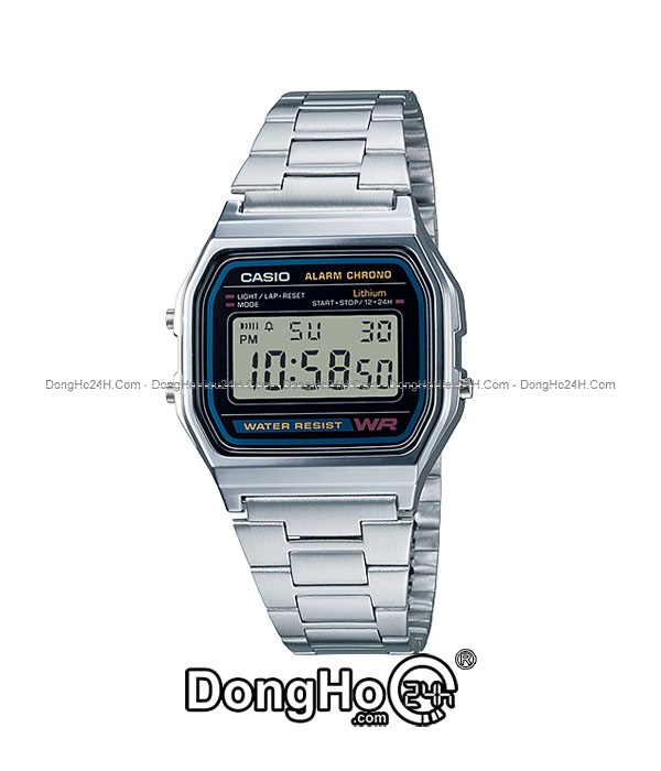 Đồng hồ Đồng hồ Casio Digital A158WA-1DF chính hãng 