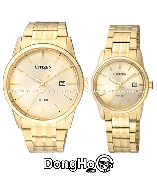 Đồng hồ Citizen cặp Quartz BI5002-57P+EQ6002-51P