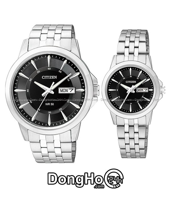 Đồng hồ Citizen cặp Quartz BF2010-54E+EQ0601-54E