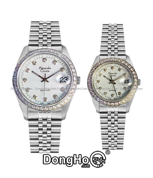 Đồng hồ Đồng hồ Alexandre Christie Cặp AC8B138A-MDSSCR+AC8B138A-LDSSCRB chính hãng 