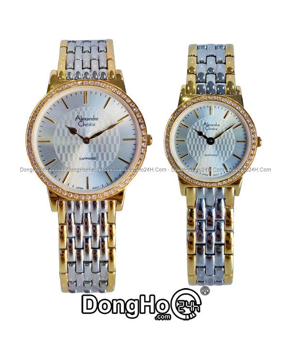 Đồng hồ Đồng hồ Alexandre Christie Cặp AC8B77A-MDTGCR+AC8B77A-LDTGCR chính hãng 