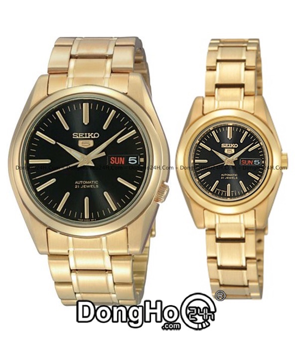 Đồng hồ Đồng hồ Cặp Seiko 5 Automatic SNKL50K1-SYMK22K1 chính hãng 