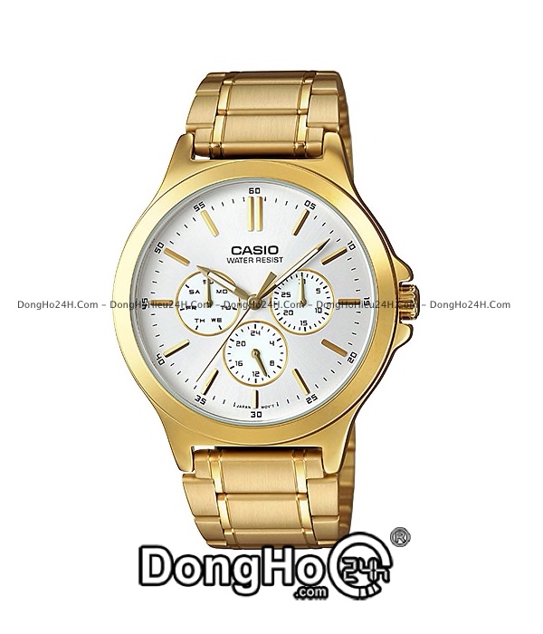 Đồng hồ Casio MTP-V300G-7AUDF - Nam - Quartz (Pin) Dây Kim Loại - Chính Hãng 