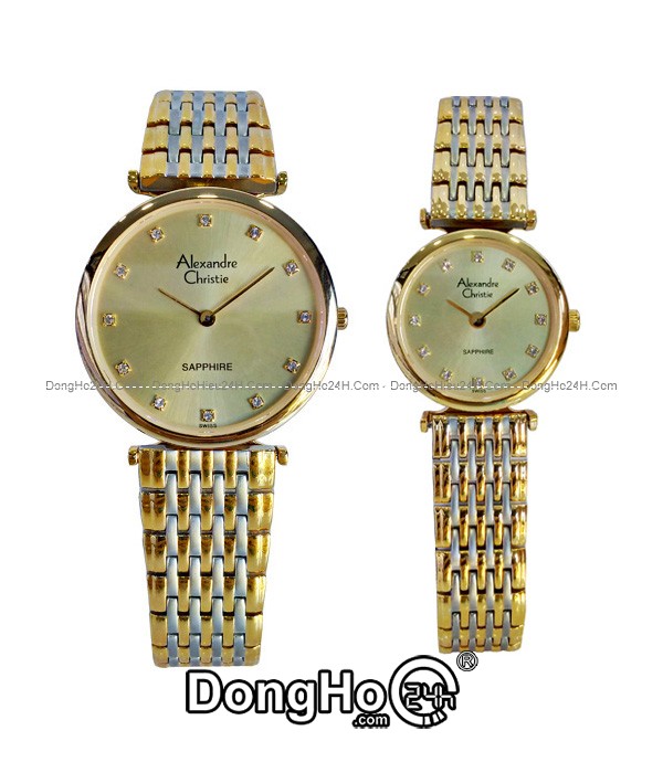 Đồng hồ Đồng hồ Alexandre Christie Cặp AC8A21A-MTGGO+AC8A21A-LTGGO chính hãng 