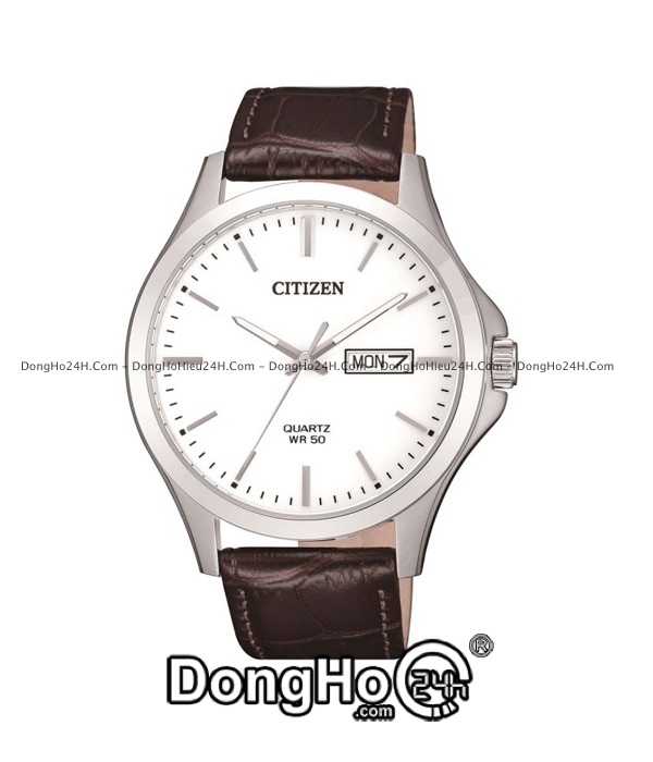 Đồng hồ Citizen BF2001-12A - Nam - Quartz (Pin) - Dây Da - Chính Hãng 