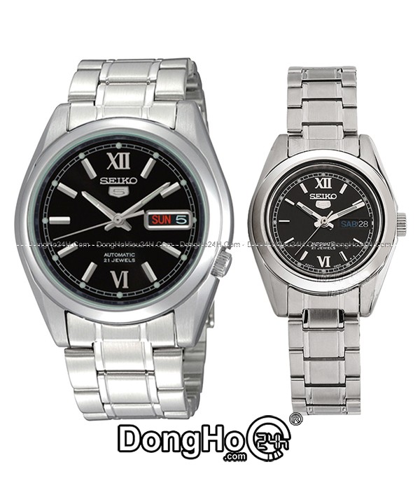 Đồng hồ Đồng hồ Seiko 5 Automatic cặp SNKL55K1+SYMK27K1 chính hãng 