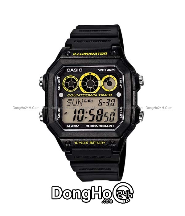 Đồng hồ Đồng hồ Casio Digital AE-1300WH-1AVDF chính hãng 