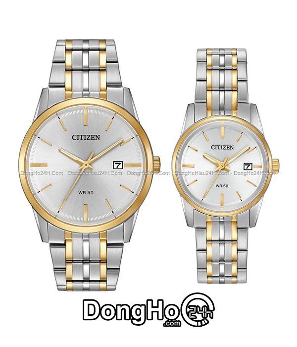 Đồng hồ Citizen cặp Quartz BI5004-51A+EU6004-56A