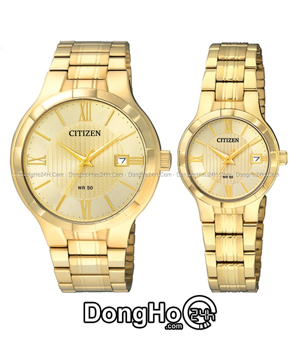 Đồng hồ Citizen cặp Quartz BI5022-50P+EU6022-54P