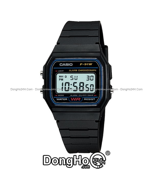 Đồng hồ Đồng hồ Casio Digital F-91W-1DG chính hãng 