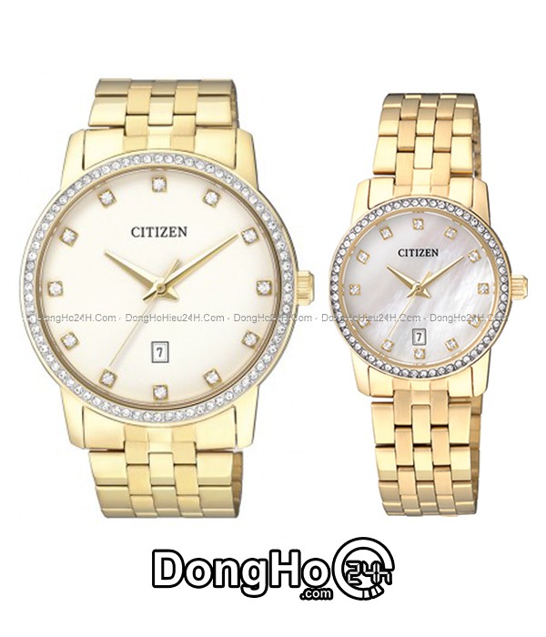 Đồng hồ Citizen cặp Quartz BI5032-56A+EU6032-51D