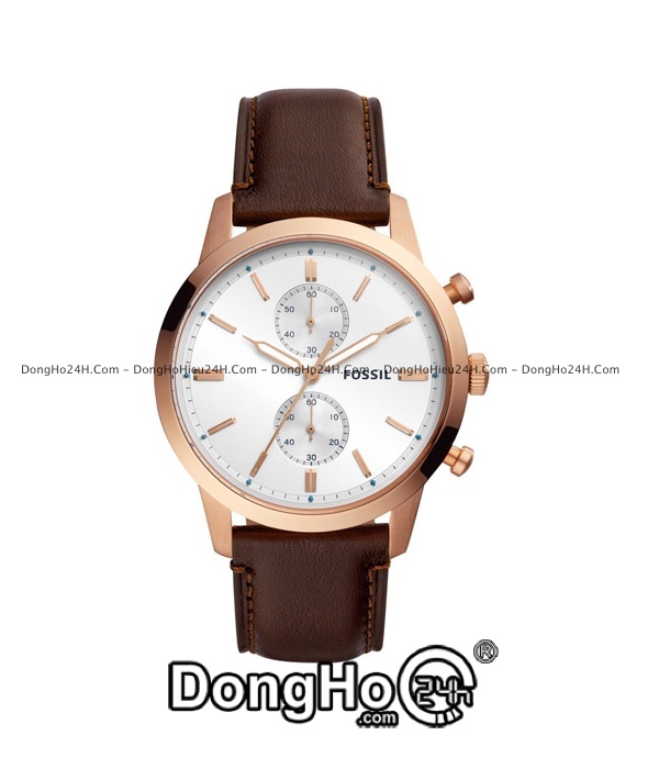 Đồng hồ Fossil Townsman FS5468 - Nam - Quartz (Pin) Dây Da - Chính Hãng 