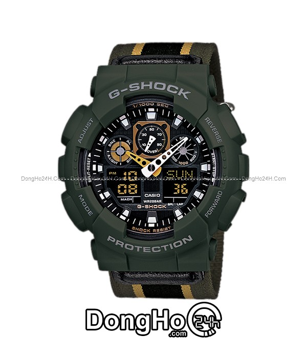 Đồng hồ Đồng hồ Casio G-Shock GA-100MC-3ADR chính hãng 