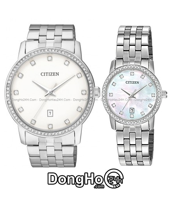 Đồng hồ Citizen cặp Quartz BI5030-51A+EU6030-56D