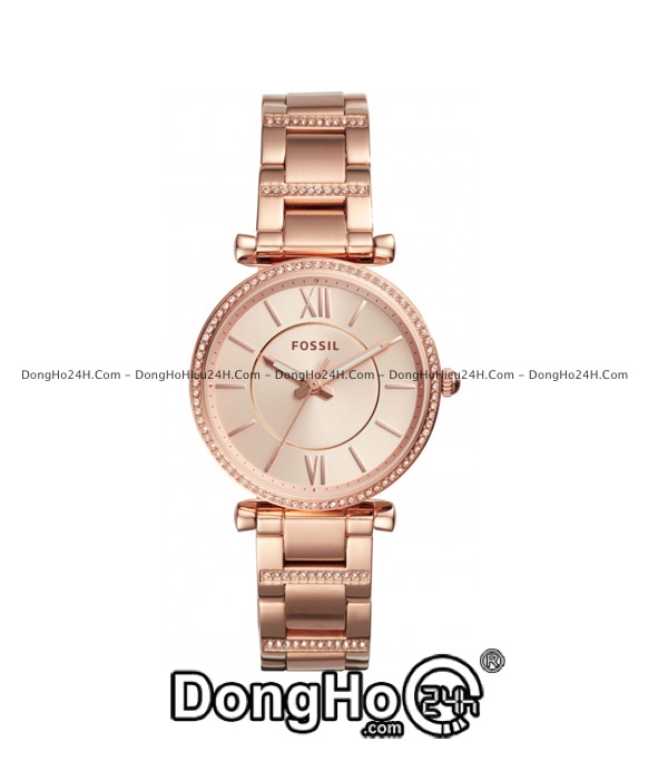 Đồng hồ Fossil Carlie ES4301 - Nữ - Quartz (Pin) Dây Kim Loại - Chính Hãng 