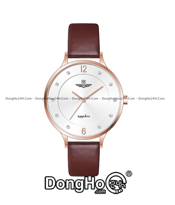 Đồng hồ Sunrise SL1607.4902TE - Nữ - Kính Sapphire - Quartz (Pin) Dây Da - Chính Hãng