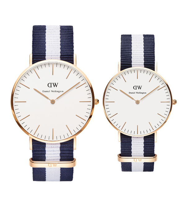 Đồng hồ Đồng hồ Daniel Wellington Cặp DW00100004+DW00100031 chính hãng 