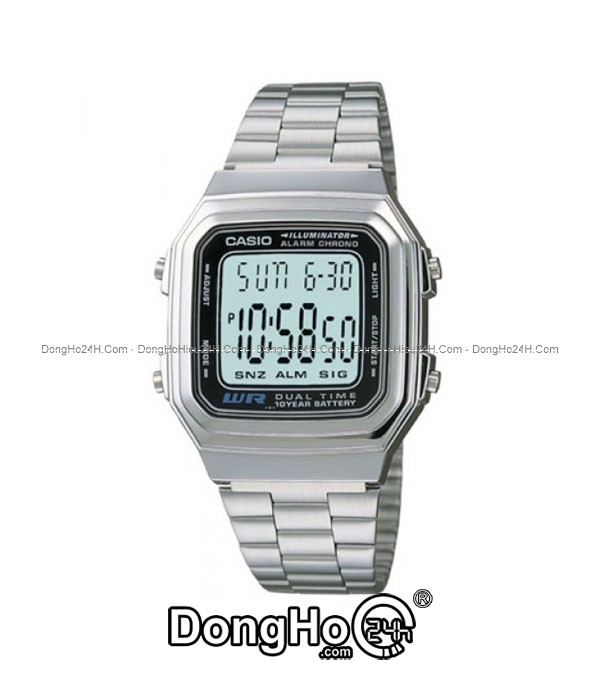 Đồng hồ Đồng hồ Casio Digital A178WA-1ADF chính hãng 