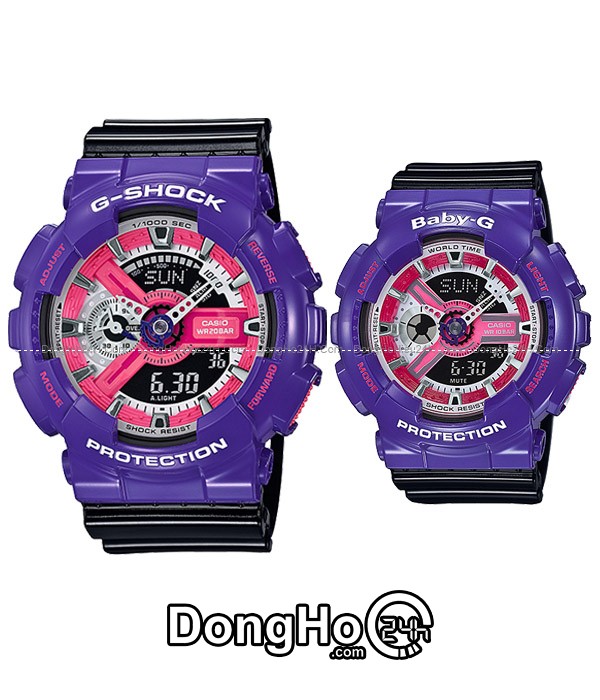 Đồng hồ Đồng hồ casio G-Shock cặp GA+BA-110NC-6ADR