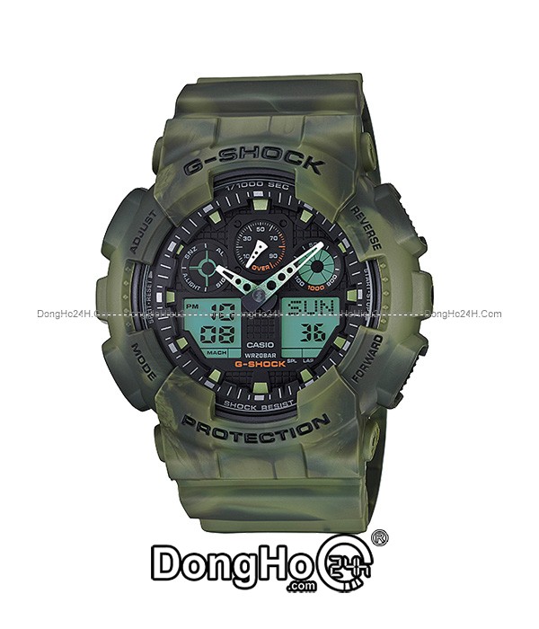 Đồng hồ Đồng hồ Casio G-Shock GA-100MM-3ADR chính hãng 