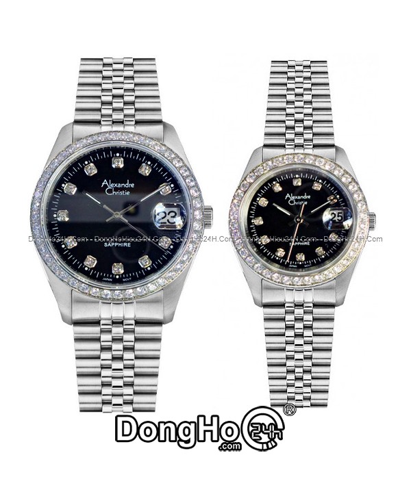 Đồng hồ Đồng hồ Alexandre Christie Cặp AC8B138A-MDSSBK+AC8B138A-LDSSBK chính hãng 