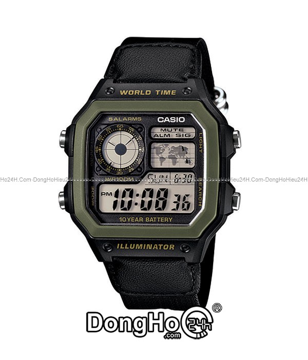 Đồng hồ Đồng hồ Casio Digital AE-1200WHB-1BVDF chính hãng