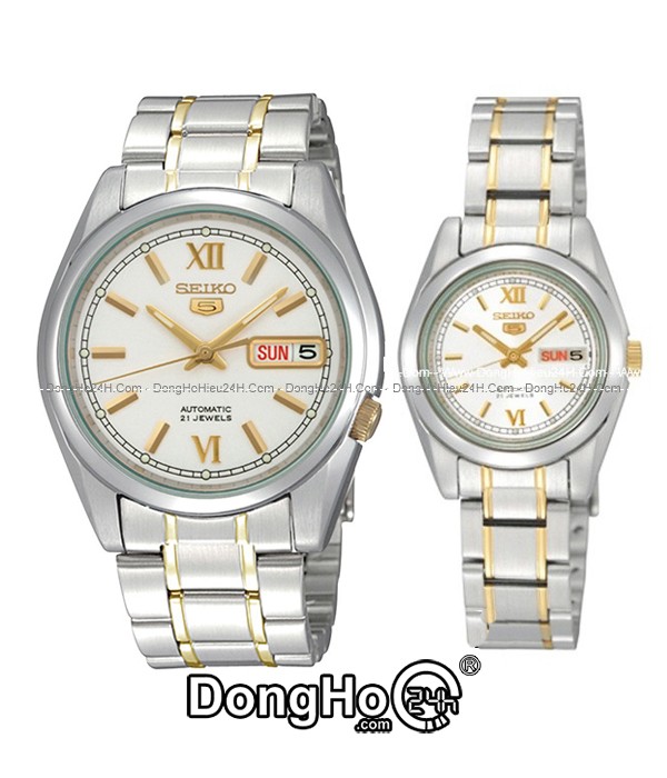 Đồng hồ Đồng Seiko 5 Automatic cặp SNKL57K1+SYMK29K1 chính hãng 